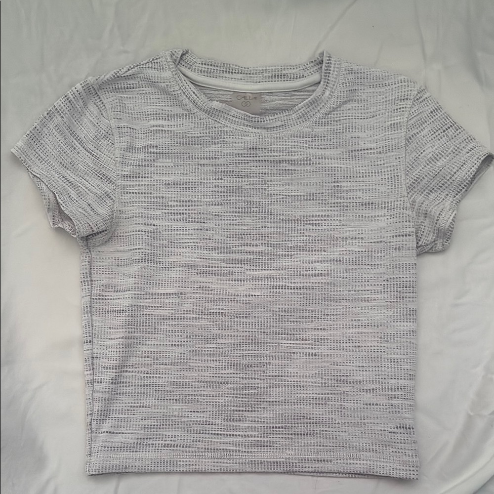 CALIA by Carrie Underwood Gray Short Sleeve Tee